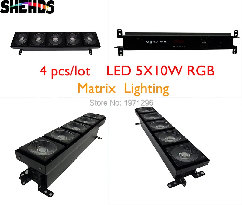4 teile/los Neuesten FÜHRTE 5X30 Watt Matrix Bühne Beleuchtung Fünf Köpfe LED Matrix, 3 IN 1 RGB gute für DJ/Professional Bühnen