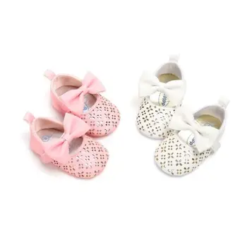 

Fashion Baby Girls Shoes Leather Casual Bow Cute Crib Soft First Walker Shoes Baby Girl