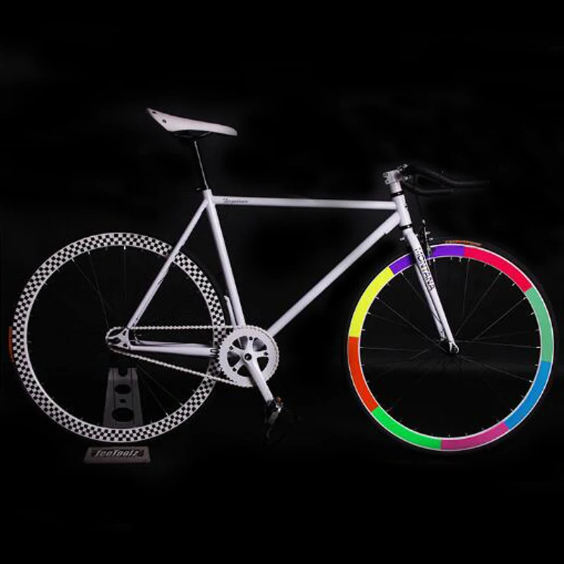 Fixed Gear Bike Fixie Bike 52cm Frame DIY Muscular Frame Cycling Road Bike Aluminum Alloy Frame Fixie Bicycle