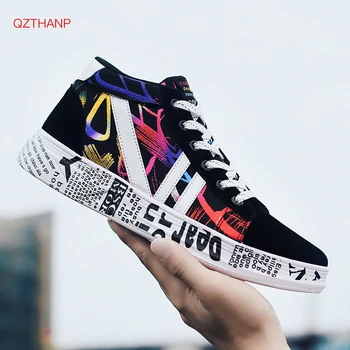

Brand Graffiti Casual Shoes Men Summer Mesh Walking Shoes Sneakers Breathable Flats Sapato Masculino Krasovki Zapatos Hombre