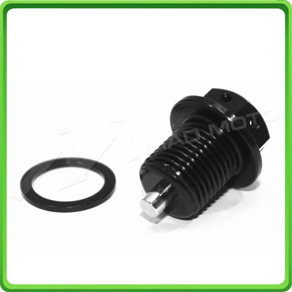 Magnetic Oil Sump Oil Drain Plug Bolt M16 x 1.5 x 17mm M16 1.5 17mm For MV Agusta F3 675 2012 2013 2014 2015 2016 2017 Black (1)