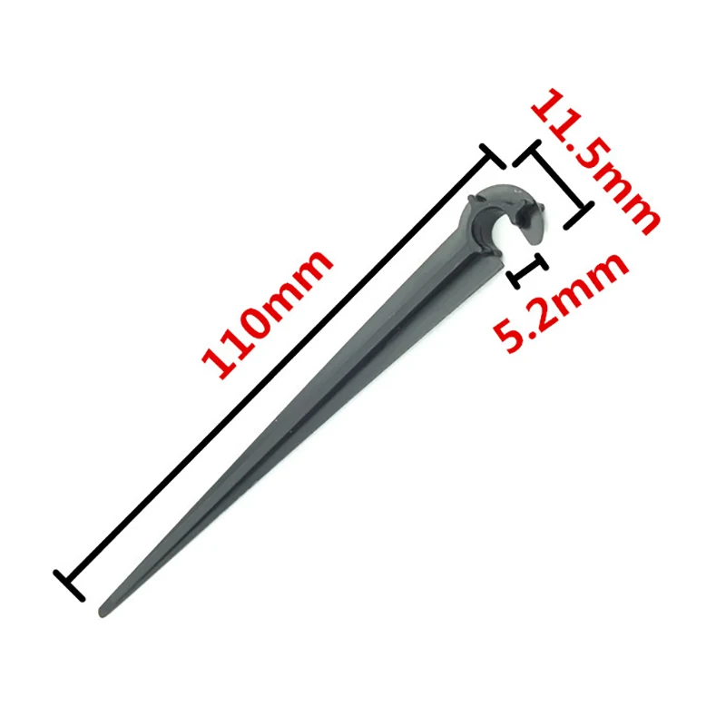 1/4 дюймов кронштейн для шланга садовый капельный шланг "C" форма фиксированные стебли держатель трубка для полива сада вставки земли 50 шт