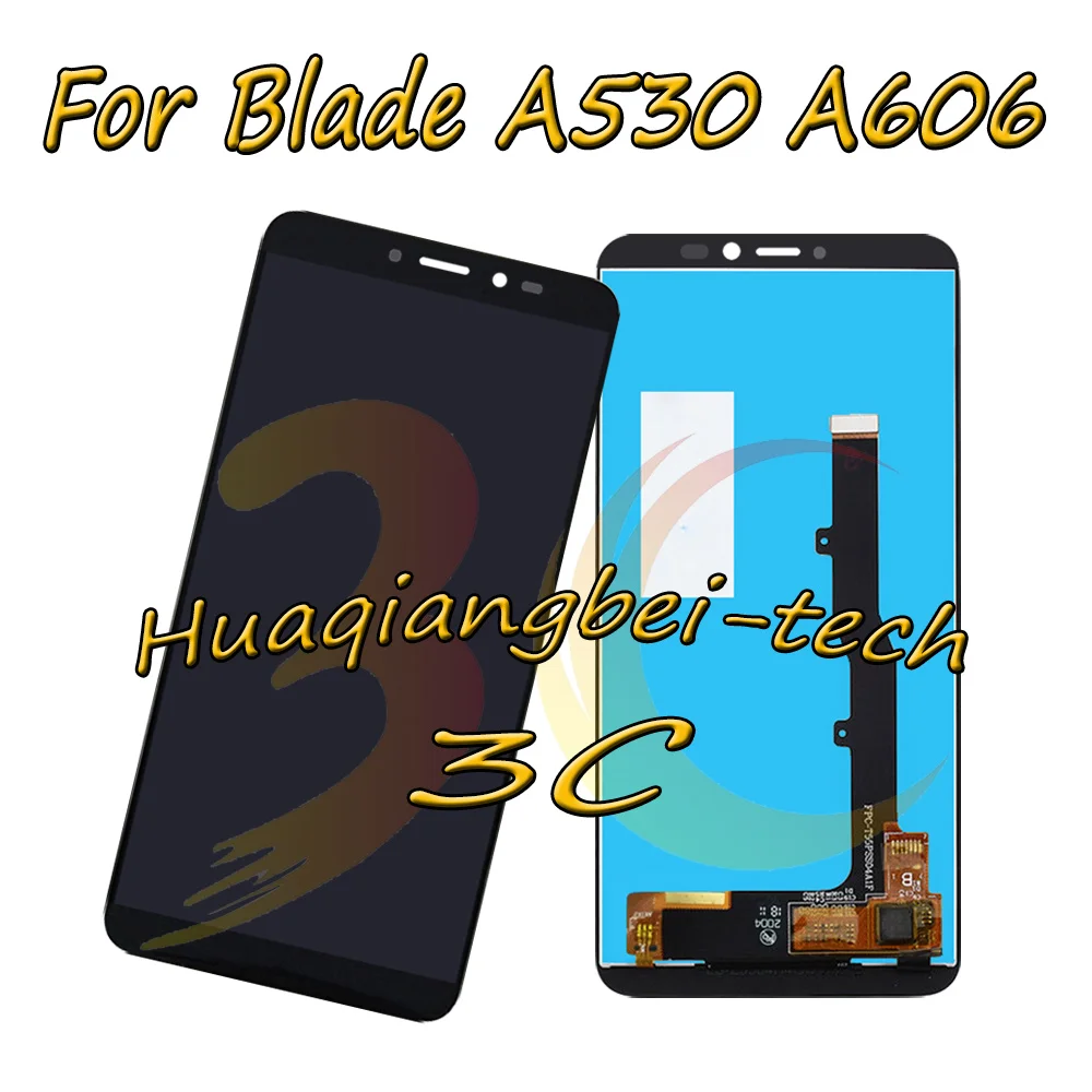 

5.45'' New Black For ZTE Blade A530 A606 Full LCD DIsplay + Touch Screen Digitizer Assembly Replacement 100% Tested