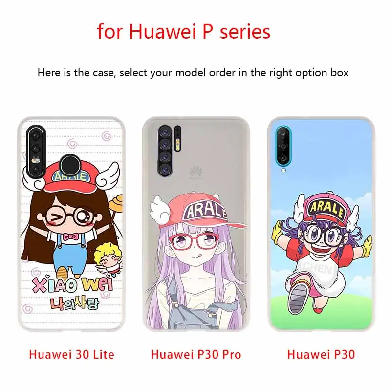 Arale аниме Kawaii чехол для телефона Huawei P40 P9 P10 P20 P30 Lite чехлы Pro P Smart 2019 мягкий