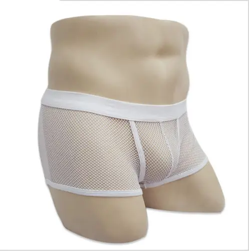 USA-Men-039-s-Mesh-Thong-Trunks-Briefs-G-string-Transparent-Underwear-Underpants