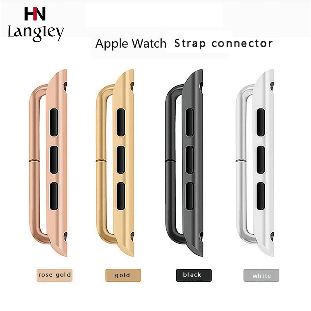 1 пара из нержавеющей стали на ремешке разъем для наручных часов Apple Watch 1/2/3/4 40 мм 44