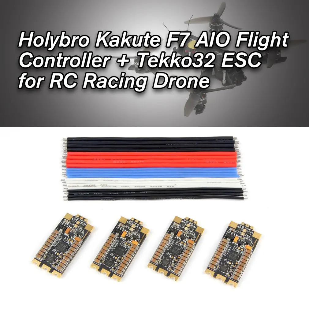 

Holybro Kakute F7 AIO Tekko32 35A BLHeli_32 ESC Flight Controller Dshot1200 2-6S Combo Betaflight for RC Racing Drone