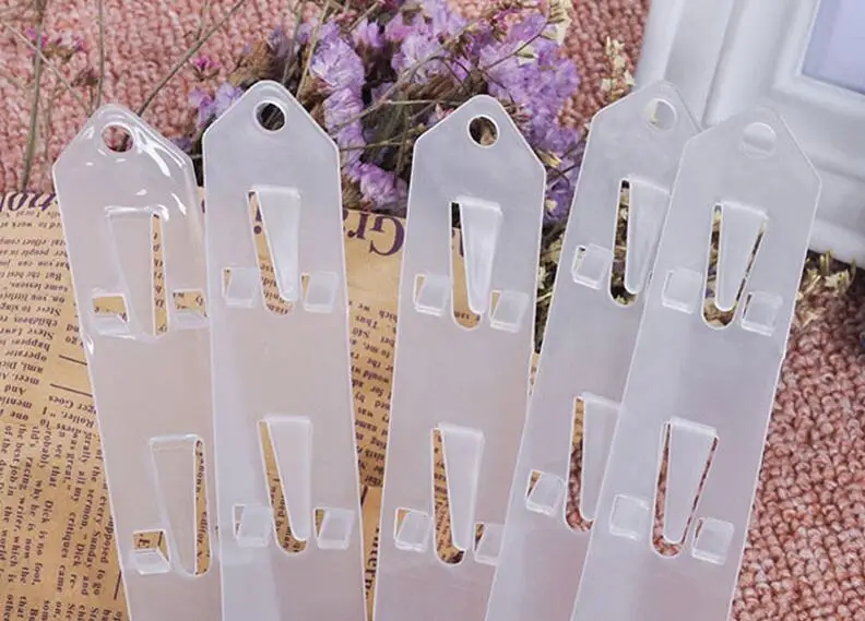 200pcs 67*3cm PP label frame price Hanger commodity holder hook strip Hanging Merchandising Clip 12 hooks SL4741 | Дом и сад