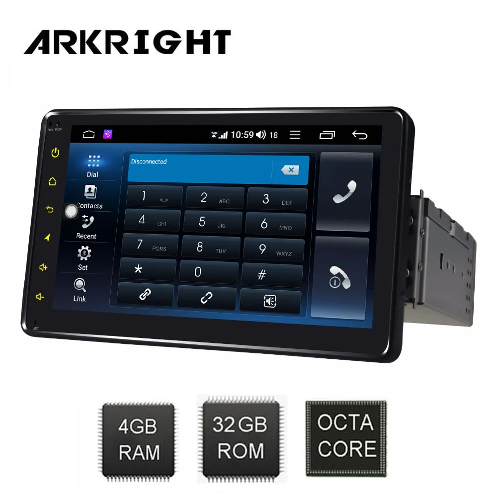 7 &quot4 + 32 ГБ 1 din Android автомобильный Радио Встроенный 4G/4G sim карта мультимедийный