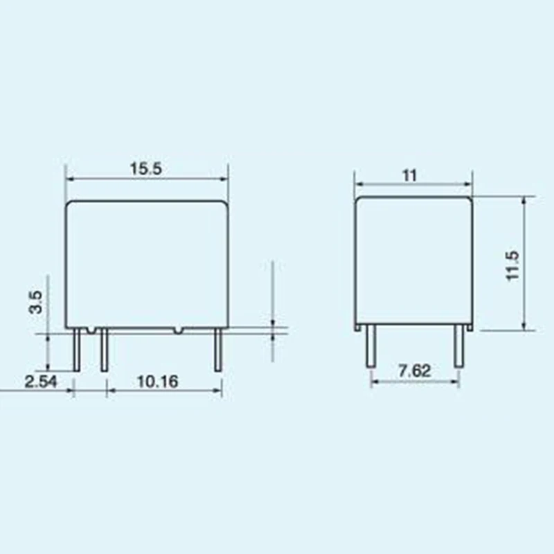 mini rele pcb em miniatura com 6 03