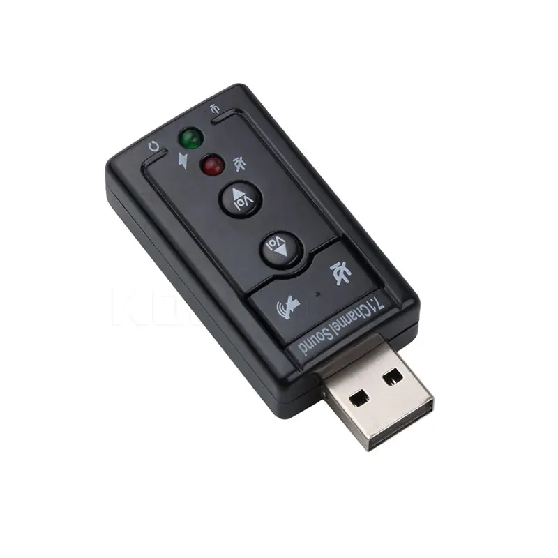Kebidumei 3 шт. звуковая карта Usb 5 1 канал 3D аудио адаптер с мм гарнитура микрофон для ПК