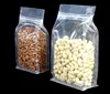 Leotrusting 50pcs 3D Stand up Plastic Zip-Lock Bag High Clear Window Coffee Snack Cookie Rice Packaging Bag Plastic Gift Bags ► Photo 2/6