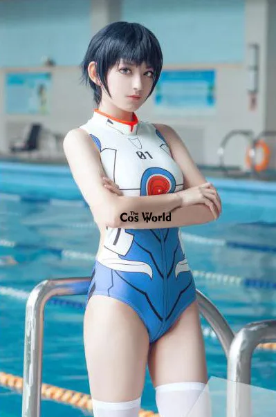 EVA Ayanami Rei Asuka Langley Soryu комбинезоны без рукавов бикини купальники купальный костюм костюмы для косплея
