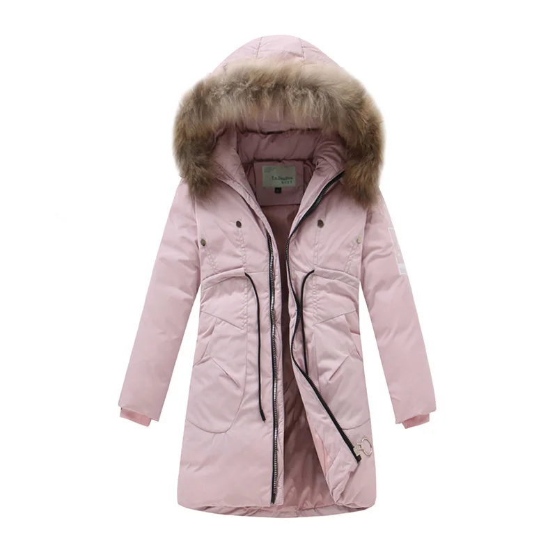 2017 New Brand Clothing Jackets Thick Keep Warm Boy Down Jacket High Quality Real Fur Collar Hooded Down Jacket Girl Winter Coat (18)