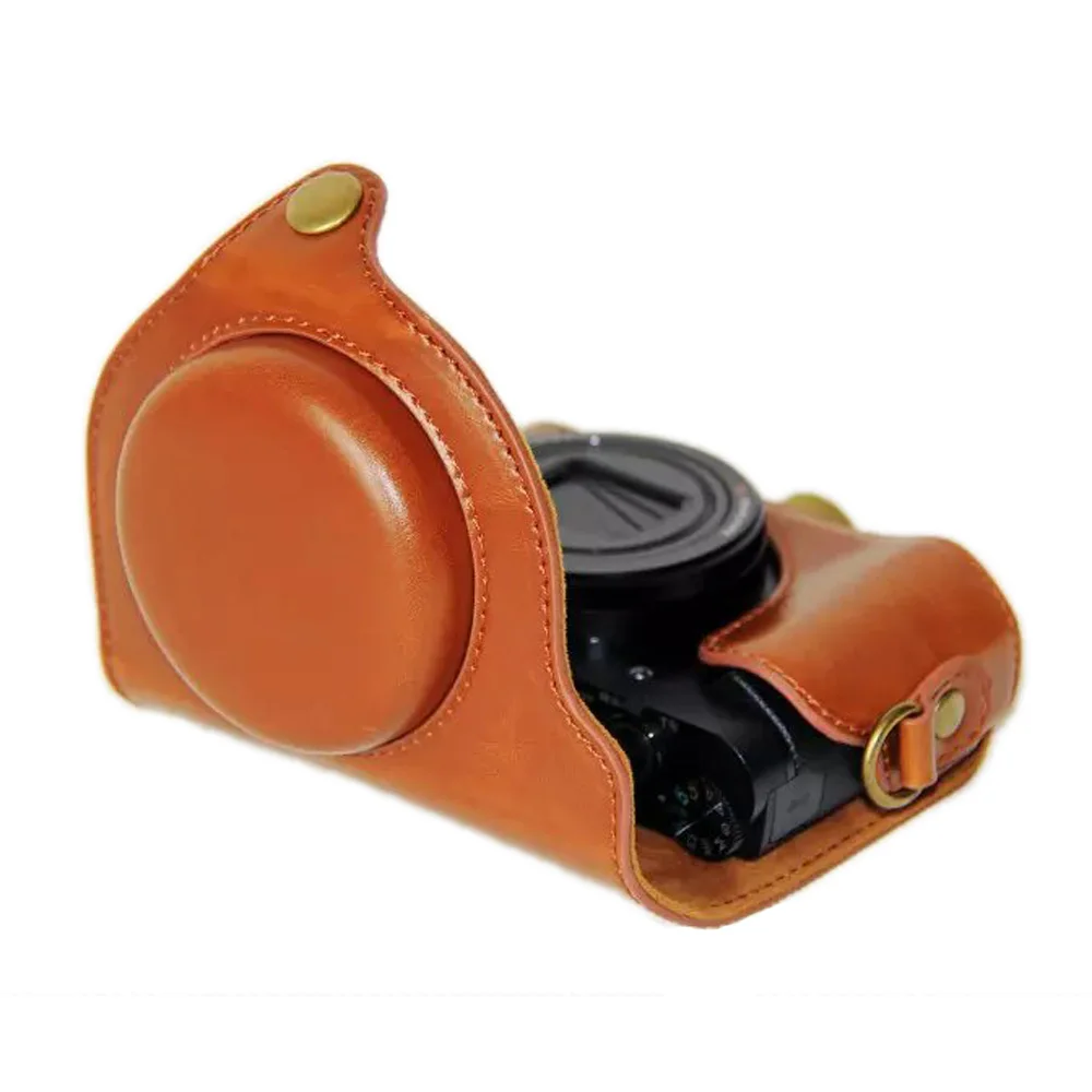 PU Leather Camera Case Shoulder Bag Hard Bags For Sony HX90V HX90 (13)
