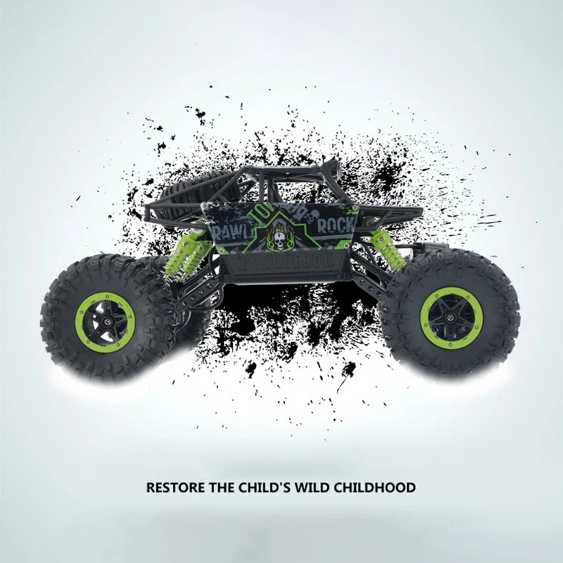 RC автомобиль 4WD 2,4 ГГц восхождение дистанционного Управление Bigfoot внедорожник игрушки для детей рок сканеры ралли подняться автомобиль