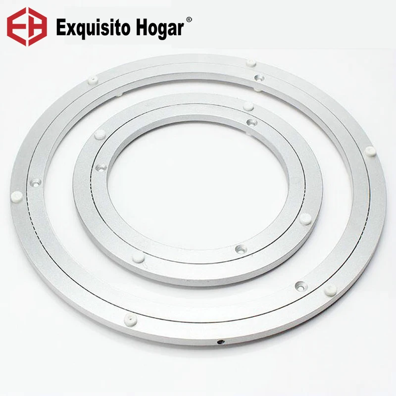 Rolamento do Giro de Alumínio Mesa de Jantar Base de Plataforma Giratória de Vidro Início Hardware Círculo Mesa Redonda Giratória Plataforma Restaurante Universal