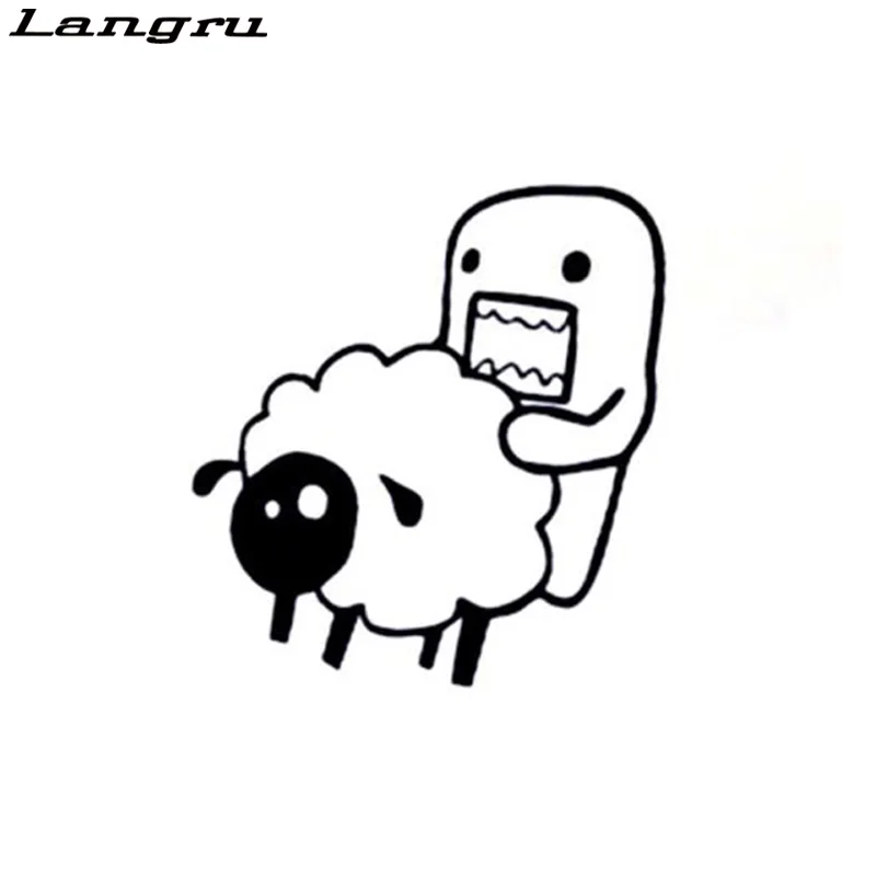 Langru Domo Kun Овцы индивидуальный декоративный автомобильный стикер Виниловая