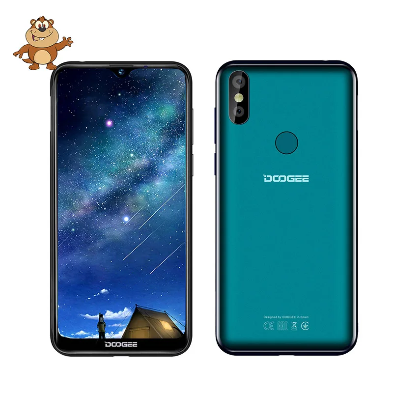 

DOOGEE Y8 3GB RAM 16GB ROM Android 9.0 Smartphone 6.1"FHD 19:9 Display 3400mAh MTK6739 Quad Core 4G LTE Mobile Waterdrop Screen