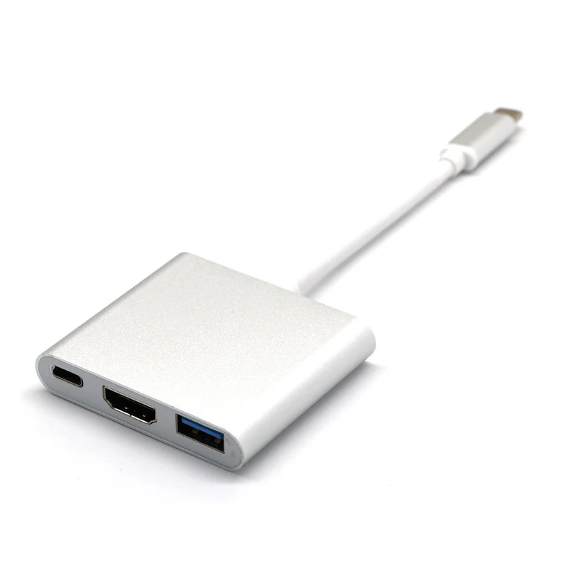 Высокое качество USB 3,1 type C к HDMI USB 3,0 концентратор USB-C многопортовый адаптер донгл док-кабель для Macbook Pro