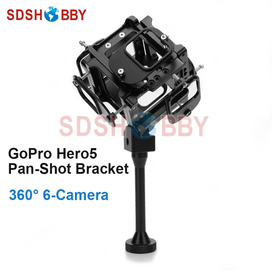 

360 720 Degree Panorama Shooting Bracket VR Spherical Video Pan-Shot Panoramic Support for GoPro Hero 5 Available for 6 Hero5