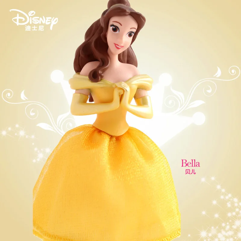 Figura de Ação Brinquedos para Crianças Disney Genuína Princesa Cinderela Neve Branca Bola Caneta Decoração Pvc Coleção Estatueta Presentes 18cm 17 High Quality Mamãe e Bebê