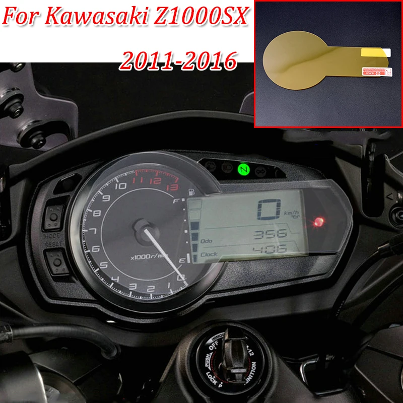 Z1000SX moto Cluster Scratch Protection Film Instrument Dashboard Cover Guard TPU Blu-ray for Kawasaki 2011-2016 Z1000SX (1)