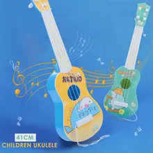 Мини-инструмент игрушка Гавайская моделирование Гавайская гитара для игрушка, Прямая поставка
