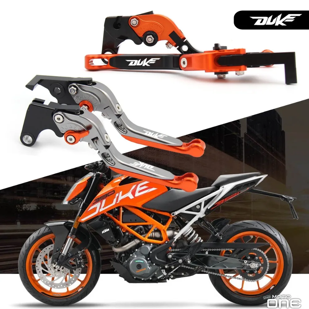 Алюминиевые Складные Выдвижные рычаги тормозной муфты с логотипом для Duke 125 200 390