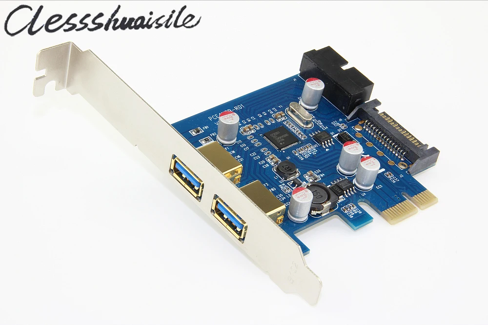 2 порта usb 3 0 pci-e PCI E express адаптер расширения карты добавить на 20 pin + SATA источник