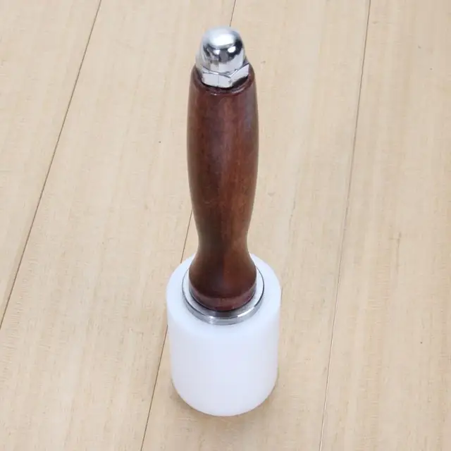 Leather Carving Hammer Printing Tool Hammer Nylon Hammer Carving Hammer DIY Handmade Leather Ling Cut Chopped Wood Handle