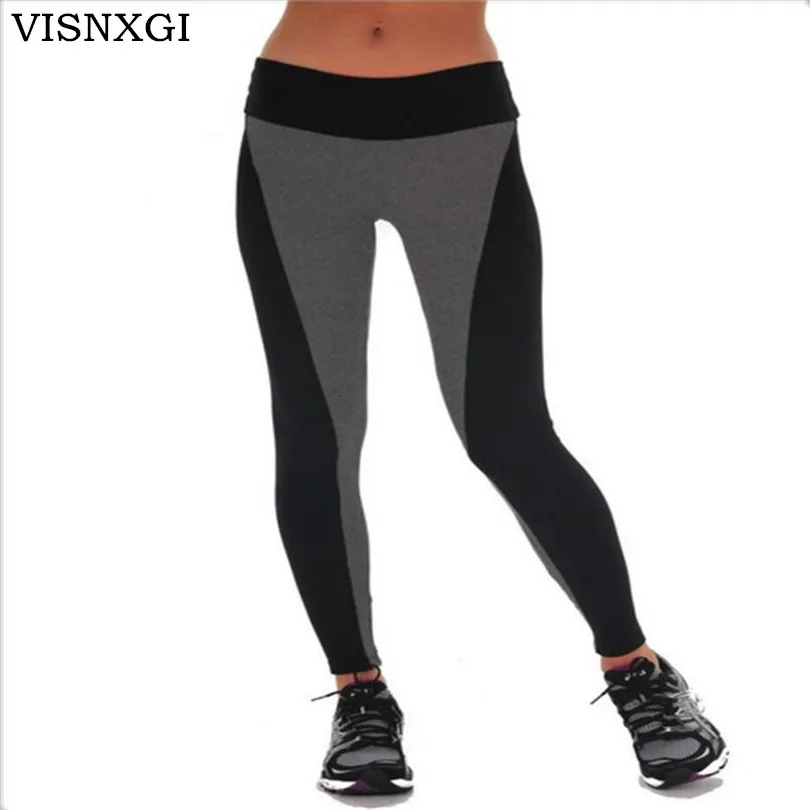 VISNXGI высокая эластичность 2 цвета Для женщин Active леггинсы быстро DryingTrousers Мода Профессиональный быстрое высыхание леггинсы Для женщин
