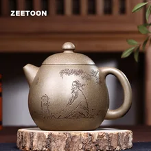 350cc Аутентичные Исин Чай горшок мастер ручной работы Zen яйцо дракона горшок Китайский Здоровый фиолетовый глины Винтаж Чай комплект Чай горшок чай Maker