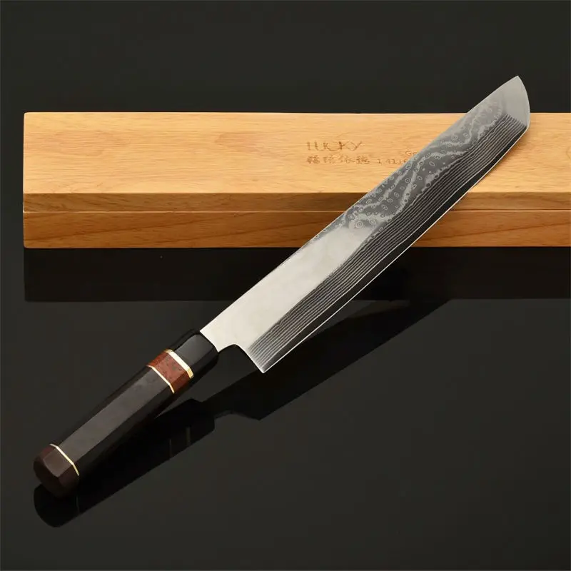 Kiritsuke нож 30 см японский дамасский VG10 стальные японские суши сашими лосося филе