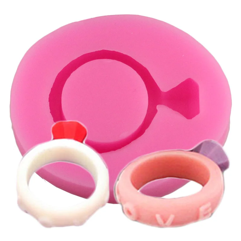 

Cake Tools 1 Pc 3D Ring Shape Silicone Mold Decorating Cupcake Topper Chocolate Gumpaste Fondant Cake Decoration Baking Tool