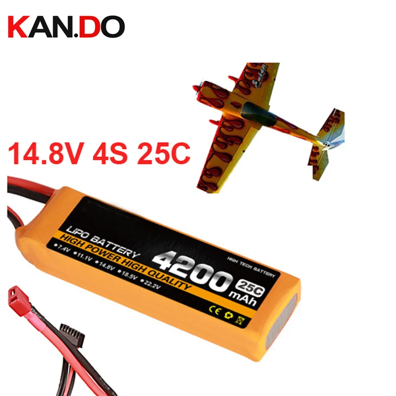 4S 25c 14,8 v 4200 mah Модель самолета батарея 25C aeromodeling батарея модель самолета литий-полимерный аккумулятор для беспилотника батареи