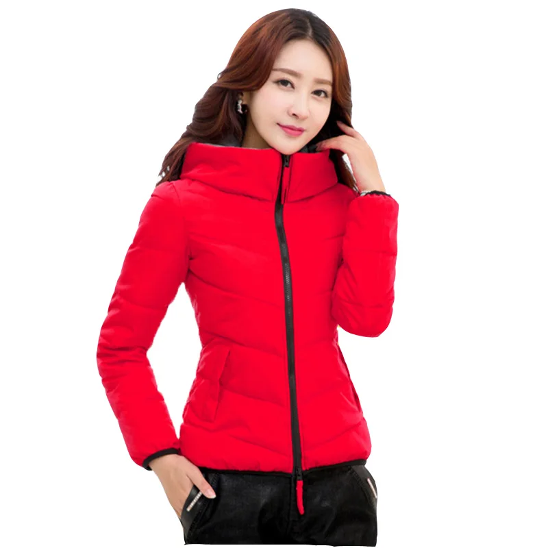 New Fashion 2016 Winter Women Slim Cotton Padded Jacket Women Slim Thick Short Coat Women
