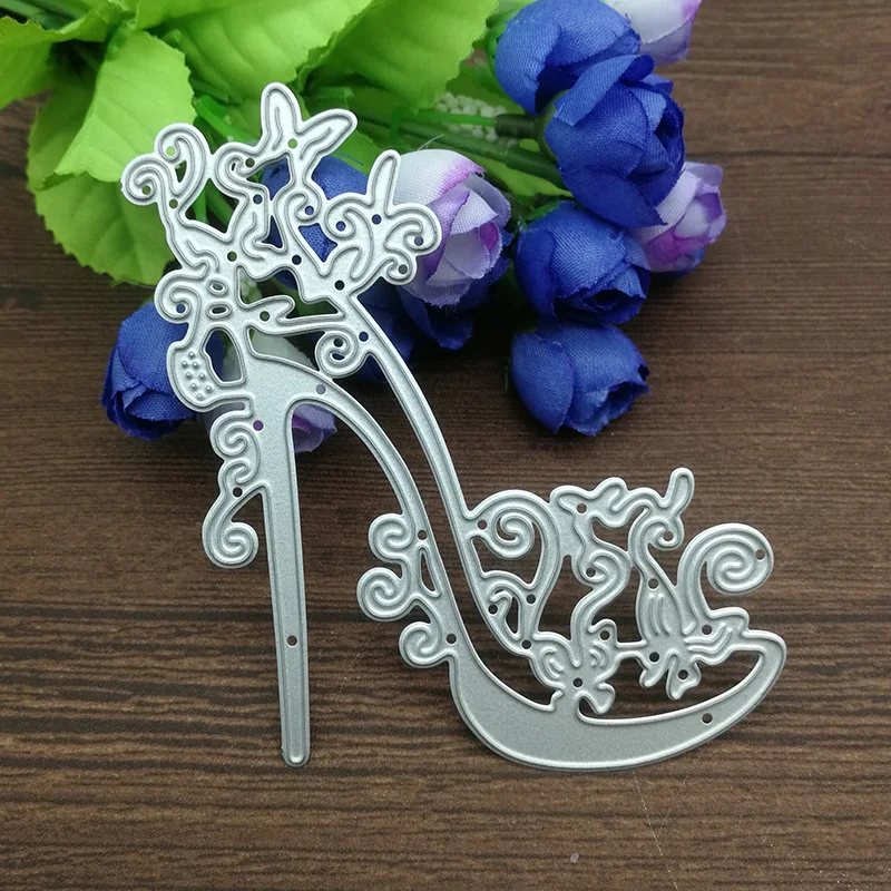 

High Heels Lace Metal Dies Scrapbooking Metal Cutting Dies Craft Stamps die Cut Embossing Card Make Stencil Frame