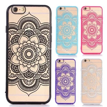

10pcs For iphone6 6Plus case Vintage Palace phone cases for iphone 5s 6 6 plus with colorful Palace Flowers back cover coque