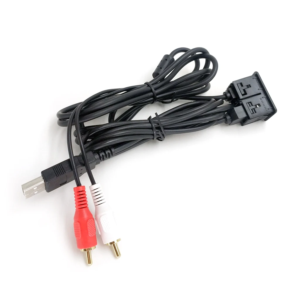Biurlink универсальный автомобильный аудио 3 5 мм 2RCA AUX USB Штекерный монтажный адаптер