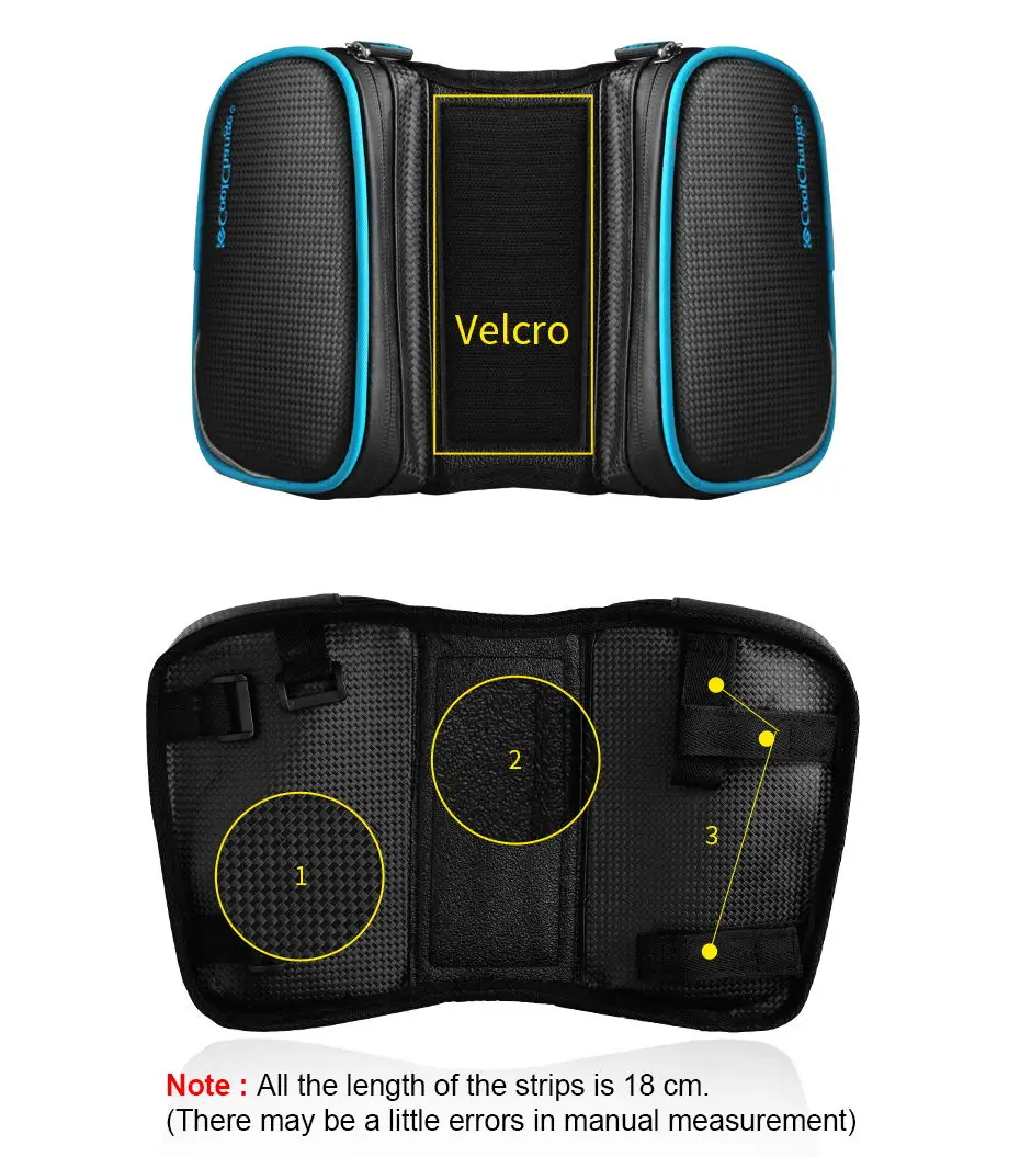 Top CoolChange Bicycle Bag Waterproof Ciclismo Bike Bags Phone Touch Screen Bike Front Frame Tube Pannier Bag Bicycle Accessories 5