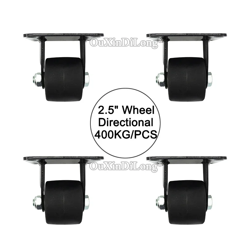 Directional 4PCS 2.5" heavy duty wheels load bearing 400kg/pcs casters industrial wheels