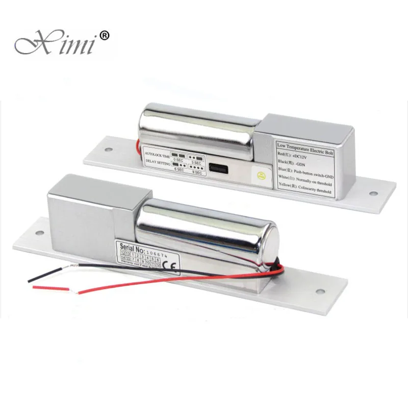 Good Quality DC12V Low Temperature Electric Drop Bolt Lock With Timer