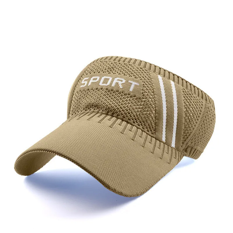 Мужская женская летняя Солнцезащитная шляпа Солнцезащитная пустая вязаная кепка для гольфа марафон козырек для бега Кепка Сверхлегкая быстросохнущая шляпа для гольфа, тенниса УФ