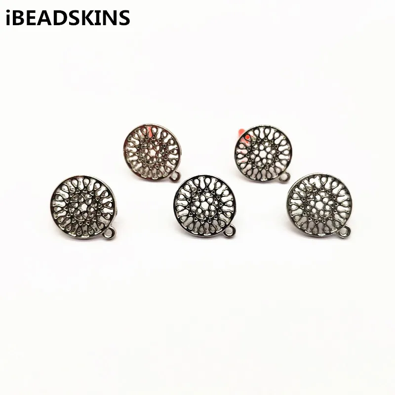 

New arrival! 19x16mm 100pcs round-shape earring stud for Hand made Earring DIY parts,Jewelry Accessories,Findings&Components