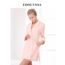 Новое поступление Хлопок халаты одноцветное кимоно халат модный халат сексуальная пижама Свадебный пеньюар халат подружки невесты халаты# H123