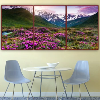 

free shipping,3D DIY,Full,Diamond painting,Mountain, wildflower,Handcraft,Diamond mosaic picture,Home Decoration