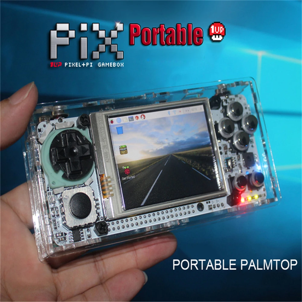 

For Gameberry Retropie Lakka Retro Pie Raspberry Pi 2.8 Inch Handheld Game Console Retro Game Module HD Screen 4000mA Battery