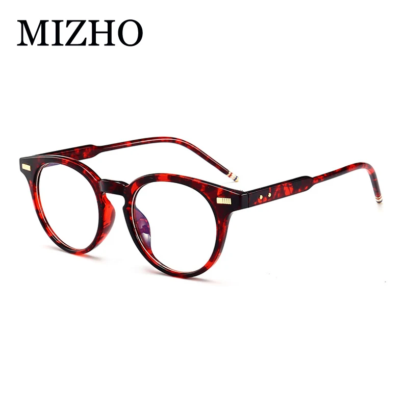 MIZHO Classic Cheap O Eyewear Women Decorative korea Glasses Frame Plastic Vintage Star Clear Eyeglasses Men Retro
