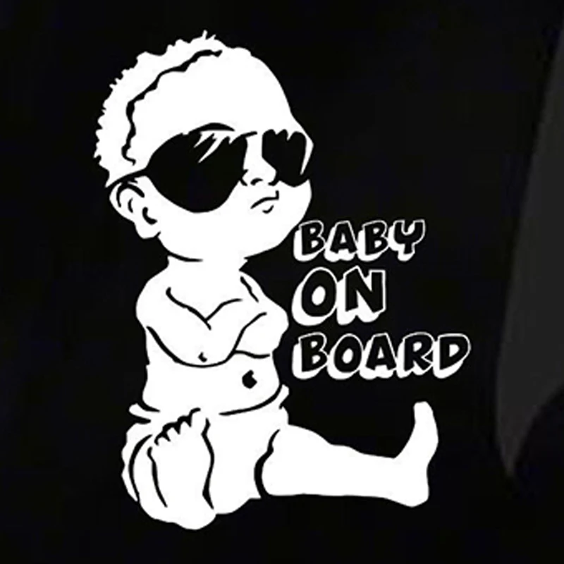 Baby on board car sticker window decal exterior car styling Lovely Funny JDM Car Sticker for Window Bumper Cute Vinyl Decal hotmeini car sticker jdm styling 3d window bumper decal vinyl truck van fridge waterproof classic f46 valentino rossi moto vr46